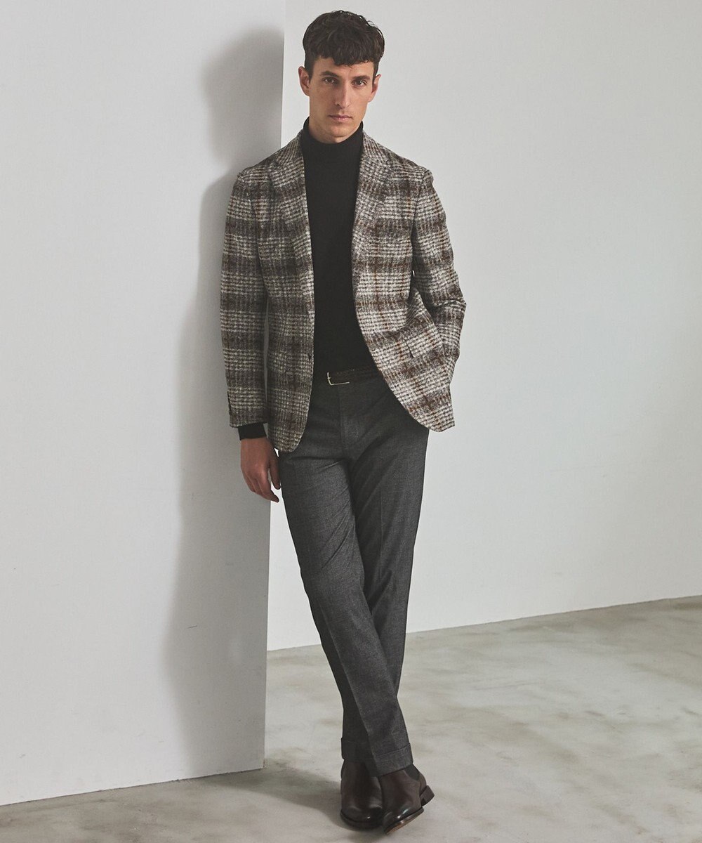 GOTAIRIKU 新色追加【洗える/チクチクしにくい/ピリングしにくい】イタリア糸 ハイゲージ タートルネックニット_WOOL100％ 