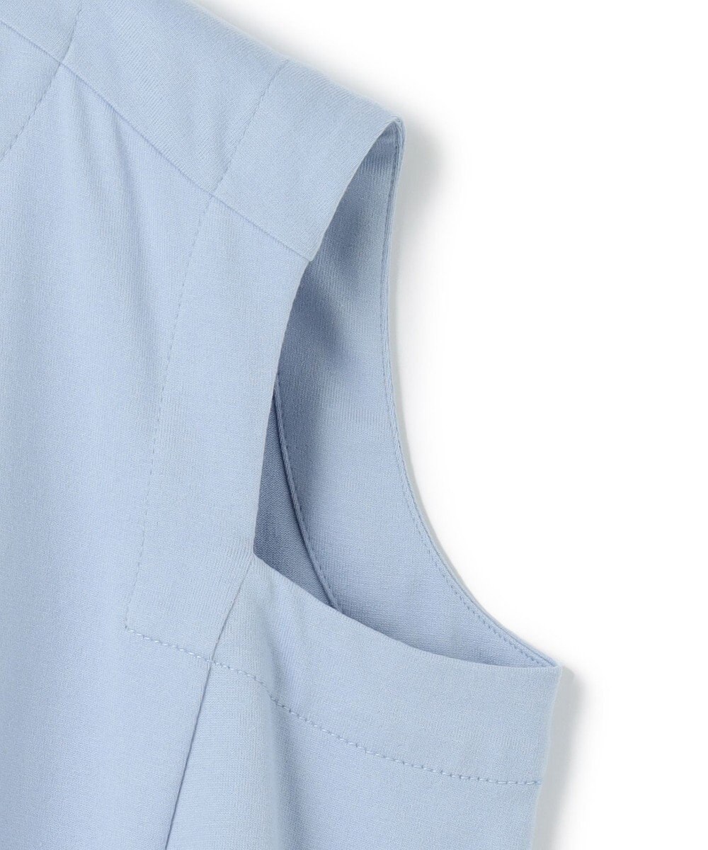 BEIGE， 【洗える】IXIA / コットンノースリーブドロストトップス 