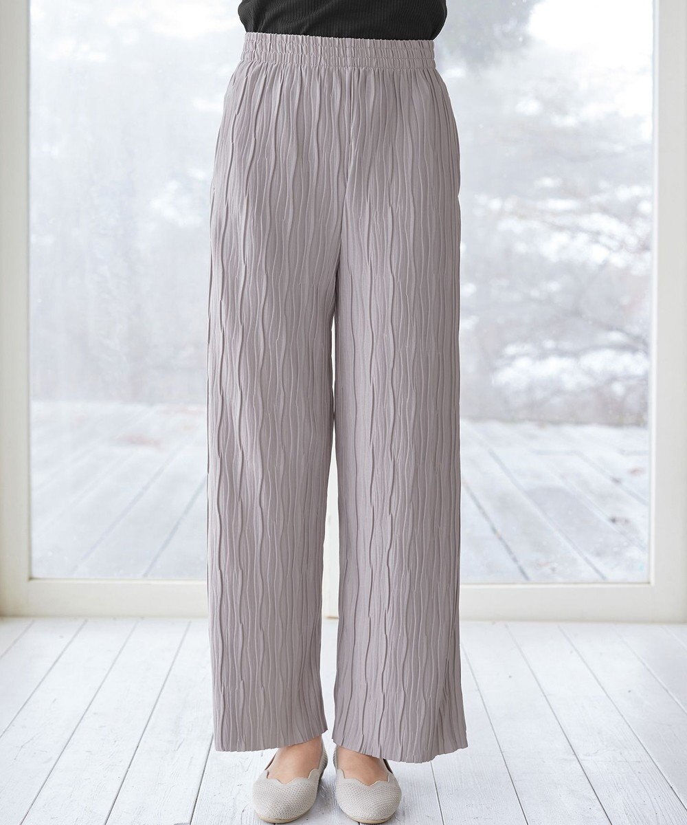 Tiaclasse ウェーブプリーツパンツ 