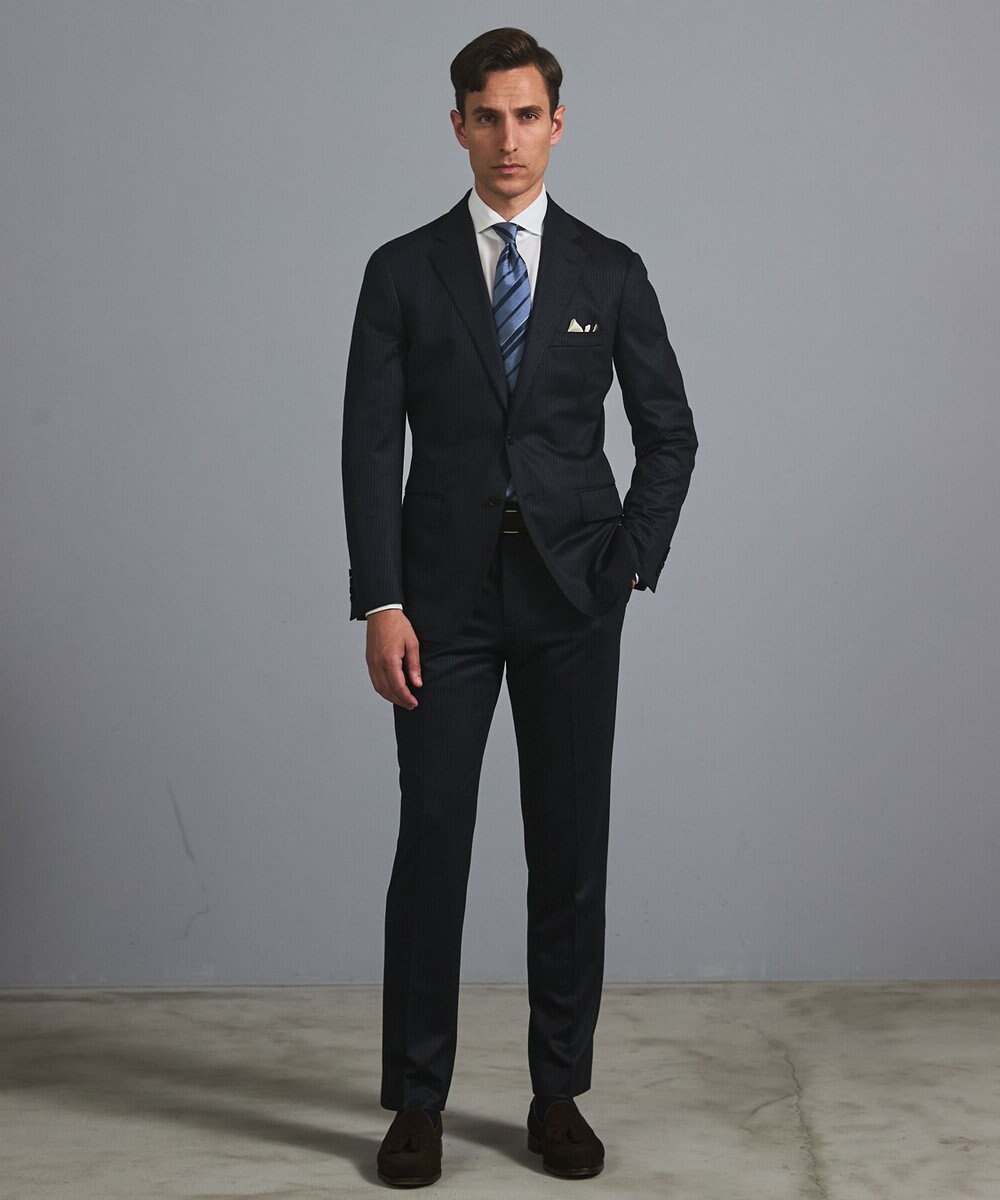 GOTAIRIKU  GOTAIRIKU別注【日本製】シルク ネクタイ_レジメンタル柄 