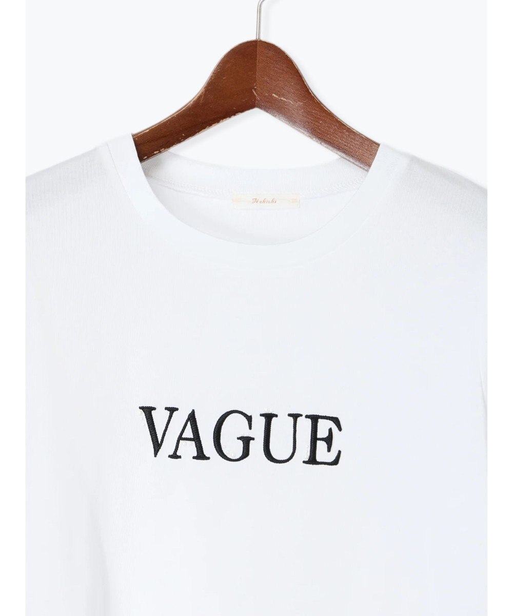 Te chichi パール&刺繍ロゴスタンダードTシャツ 