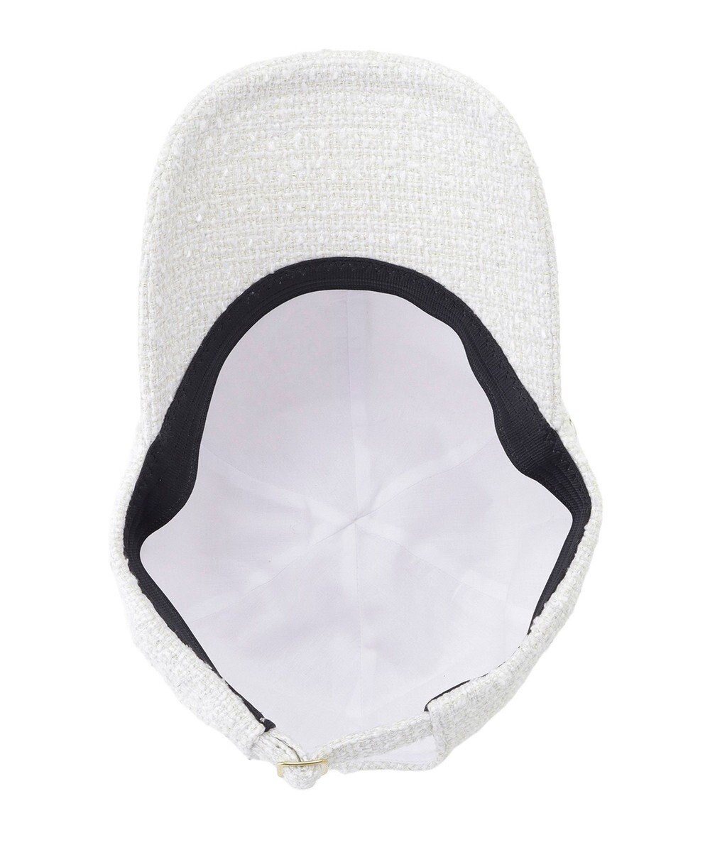 MOONBAT PAUL&JOE ACCESSOIRES(ポール&ジョー)ツイード キャップ 帽子 ネコチャーム付 UVカット 