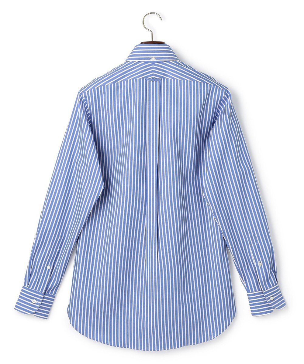 J.PRESS MEN 【PREMIUM PLEATS / 形態安定】スーピマコットンパナマストライプ シャツ / B.D. 