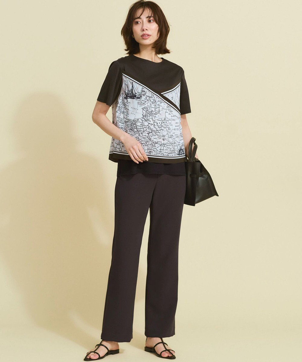 23区 スカーフコンビジャージー カットソー 