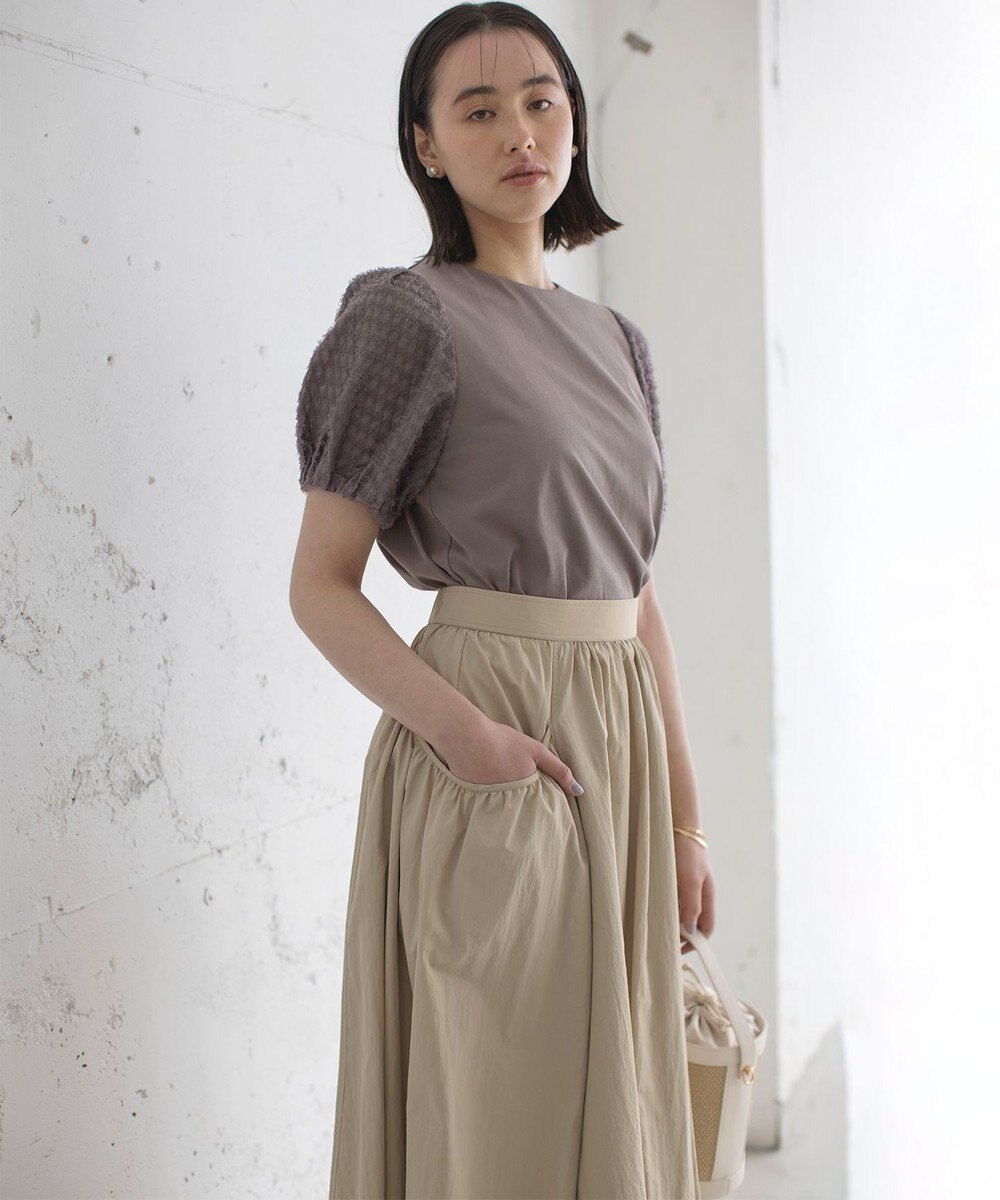 組曲 華感コンビネーションスリーブ カットソー 