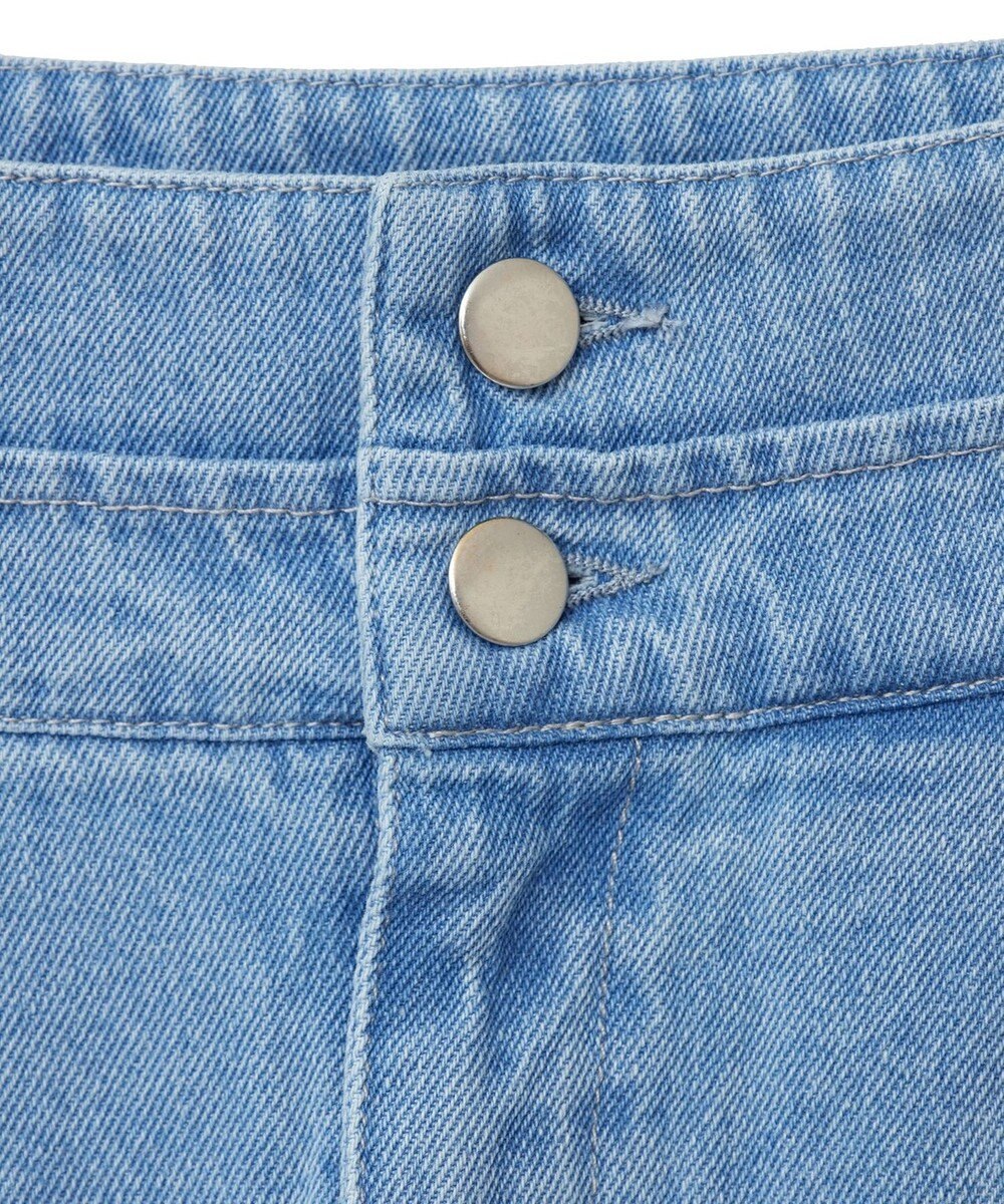 earth music&ecology ダブルベルトデザインワイドパンツ 