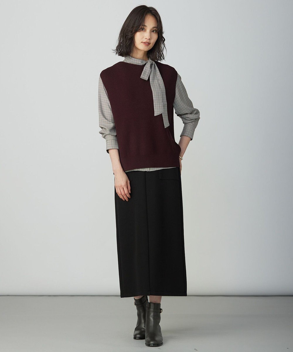 J.PRESS LADIES 【WEB限定】リブダンボール スカート 