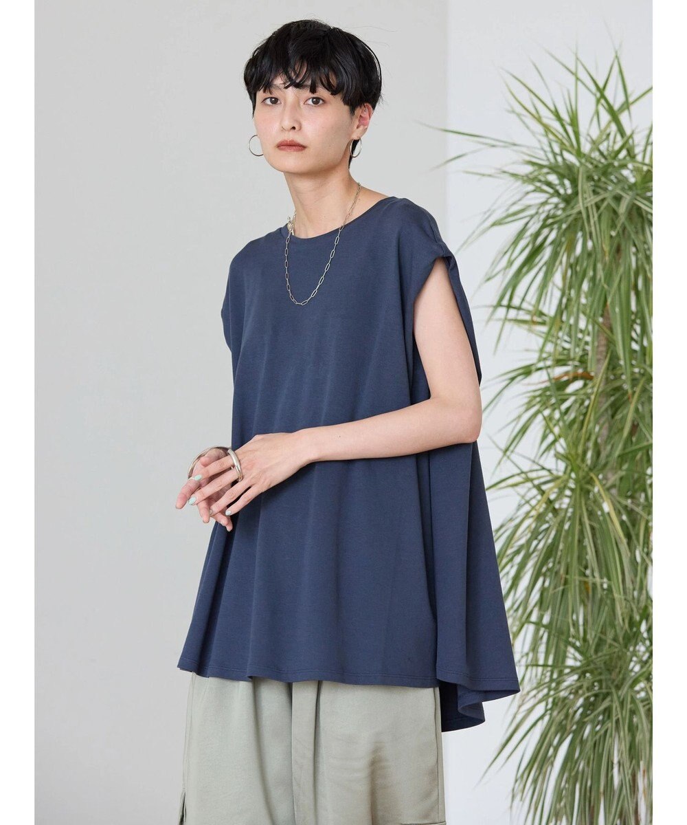 AMERICAN HOLIC 接触冷感フレンチスリーブカットチュニック 