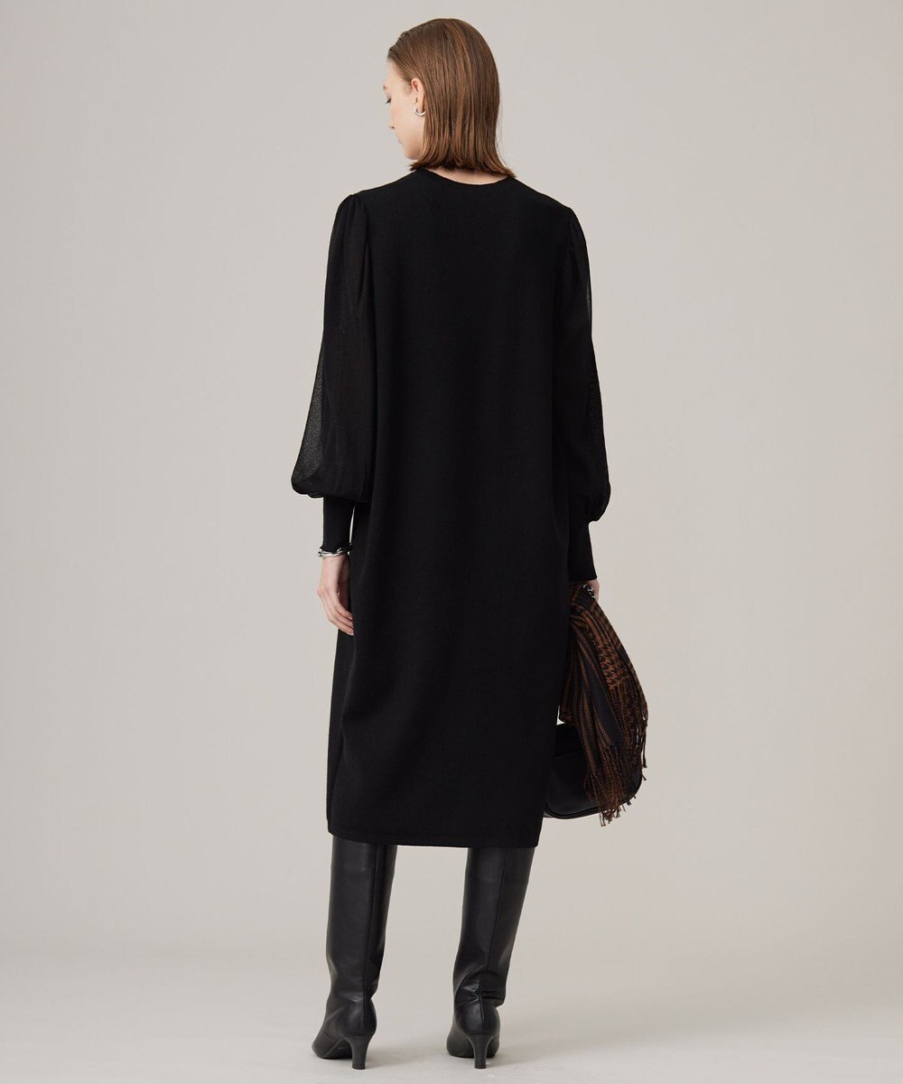 ICB L 【洗える】ウールブレンドスムース ニットワンピース 