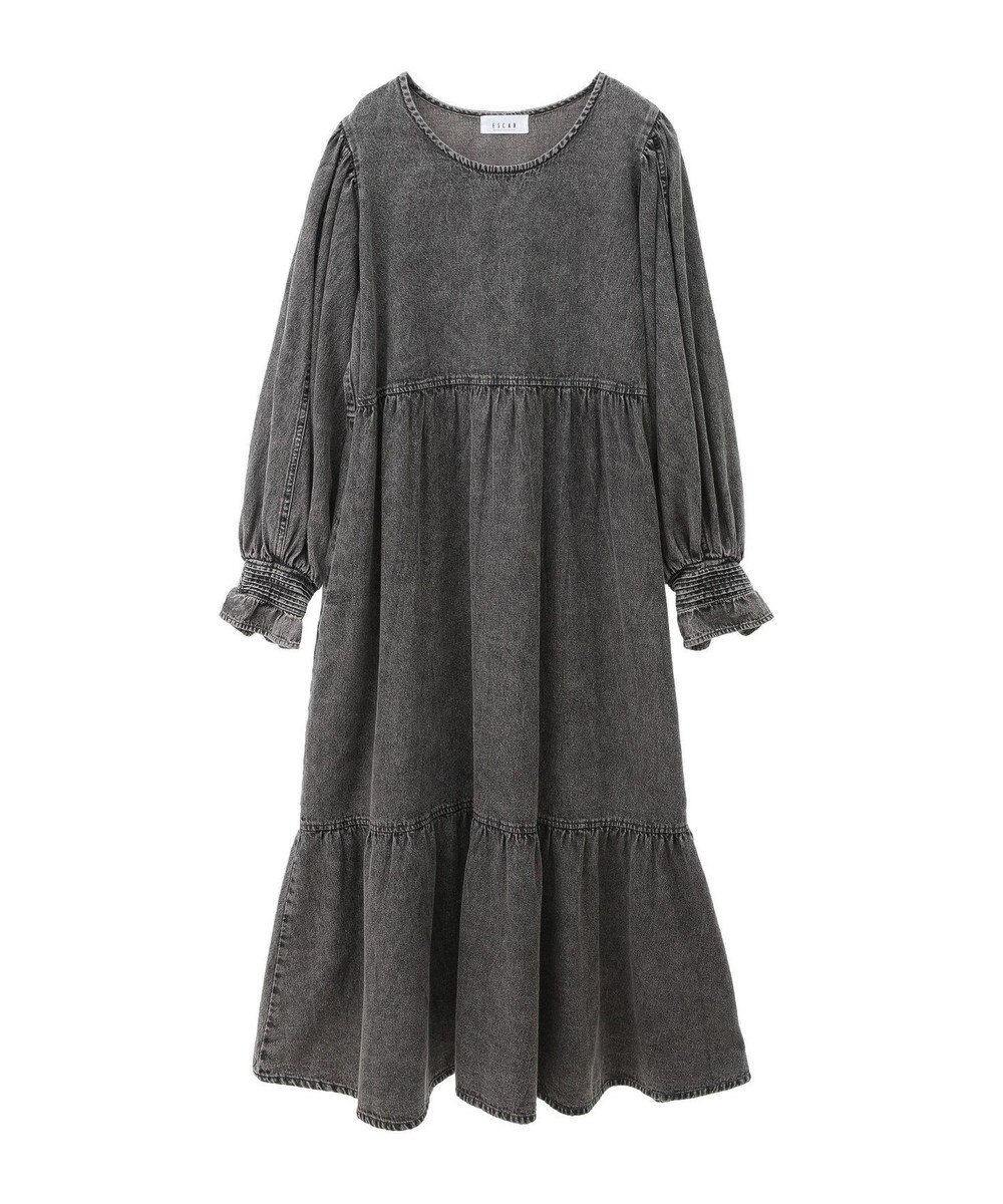 Green Parks ■ＥＳＣＡＲ　デニムピンタックカフスワンピース 