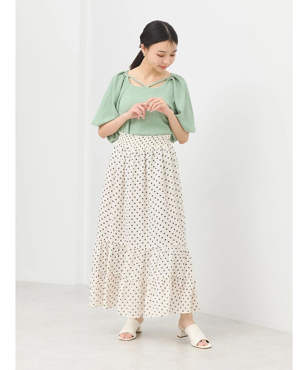 earth music&ecology バルーンスリーブプルオーバー 