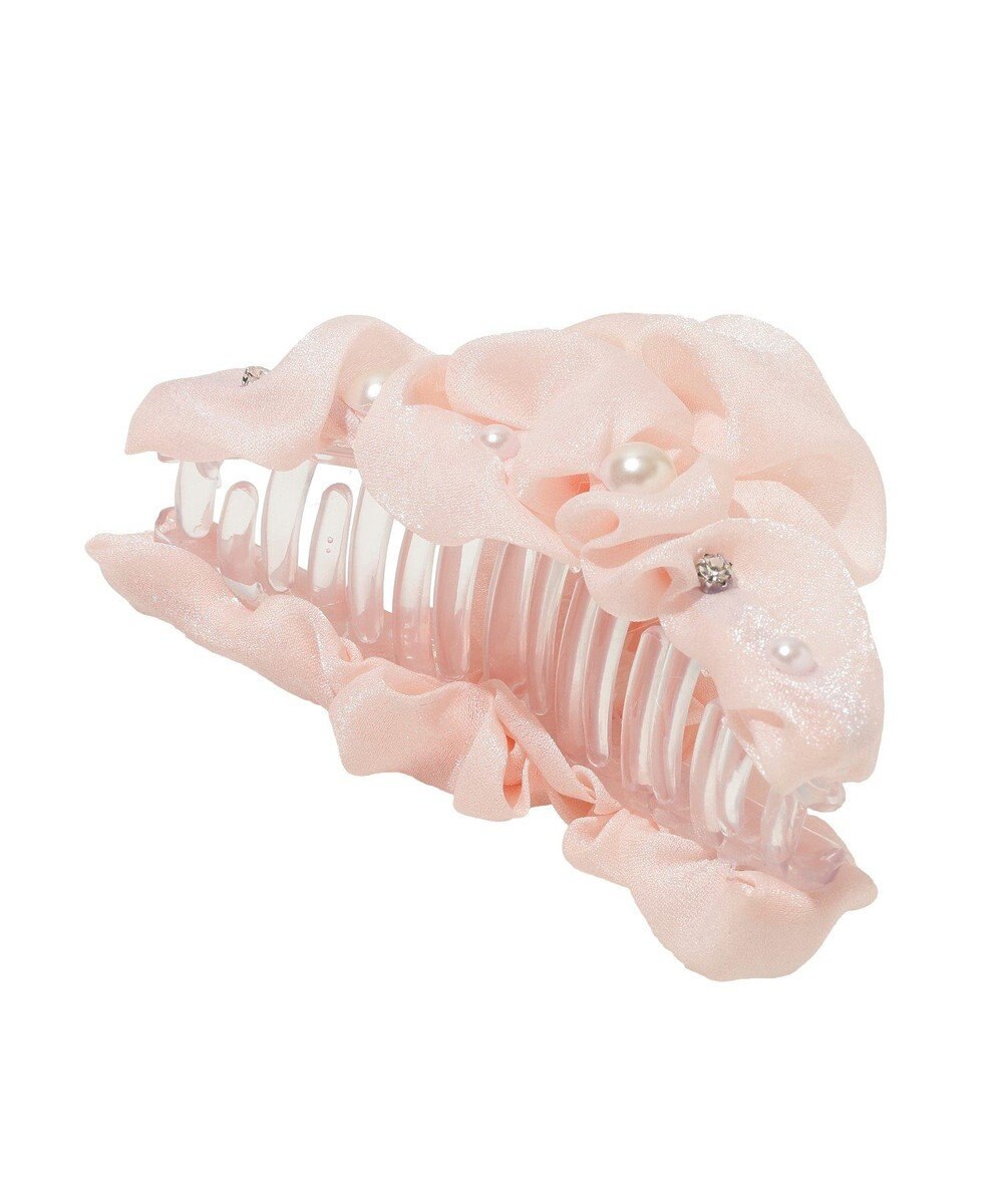 Maison de FLEUR オーガンジーパールエアリーバンスクリップ 