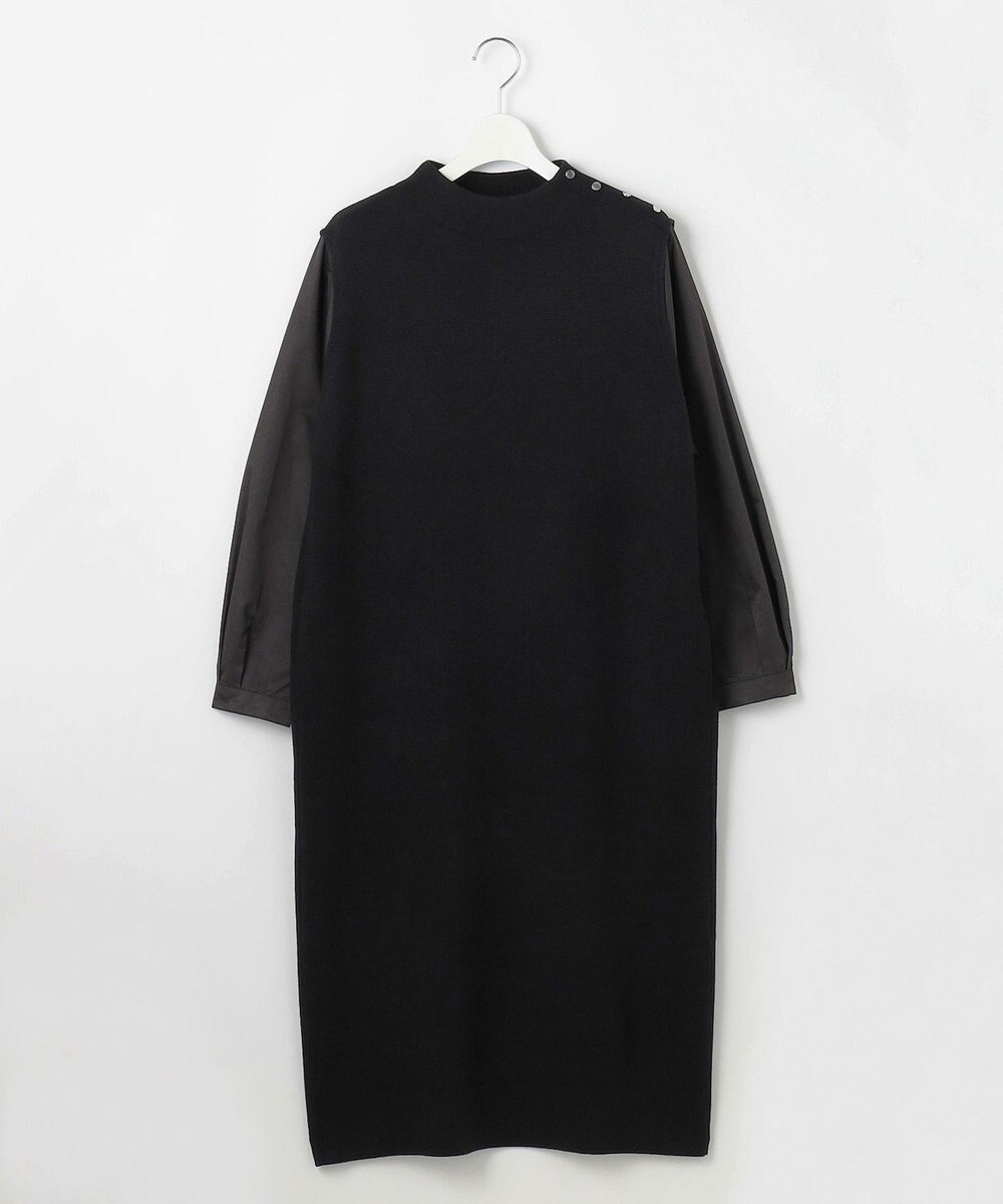 J.PRESS LADIES L 【洗える】CLOTH COMBI KNIT ワンピース 