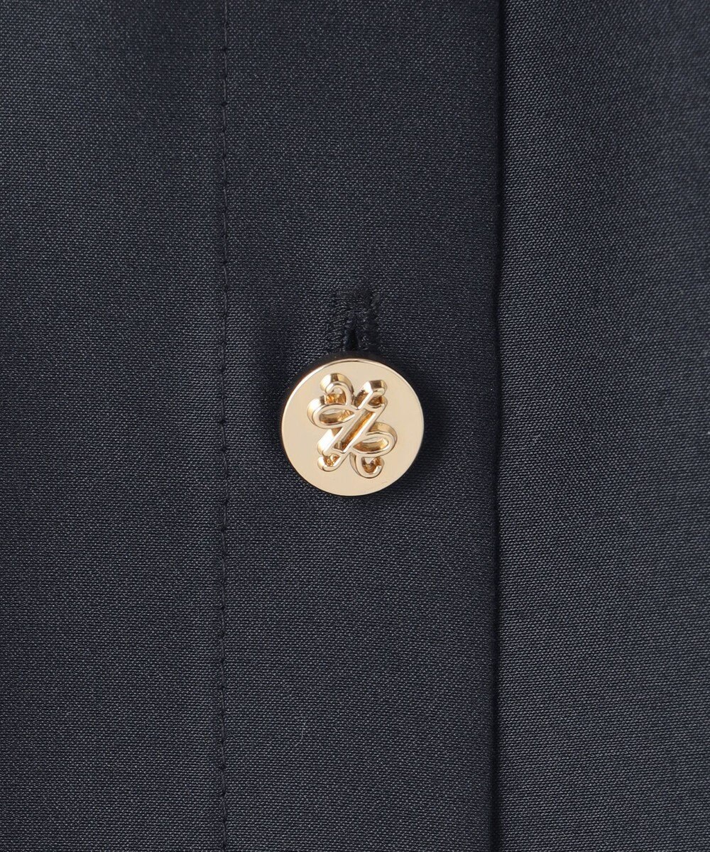 組曲 【洗える・涼感】シアーボイルバンドカラー ブラウス 