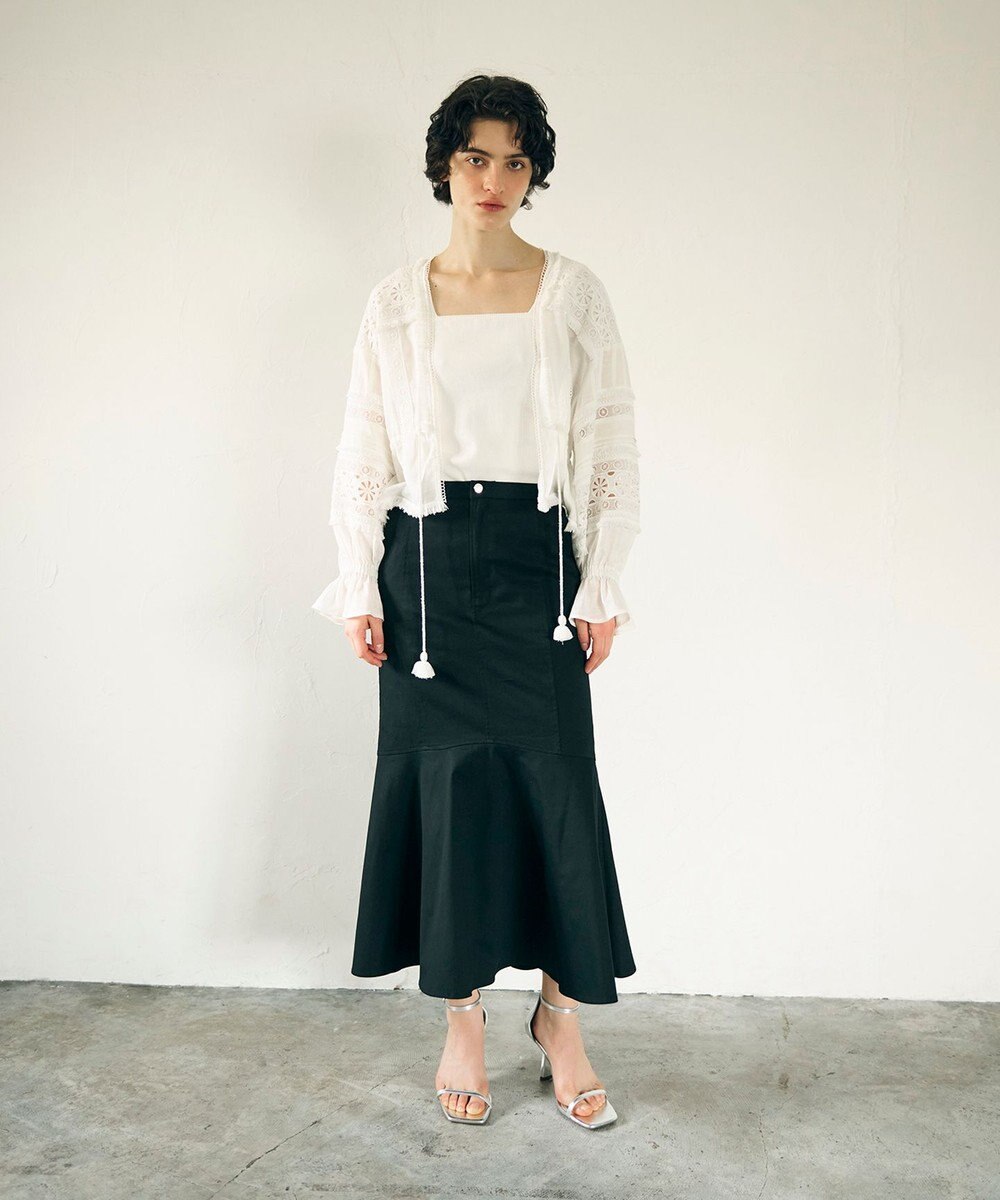 GRACE CONTINENTAL レースパッチブラウス 