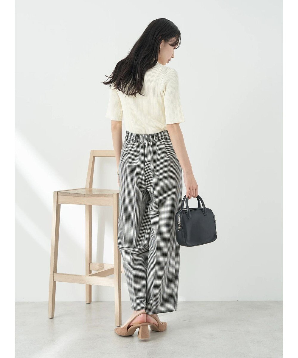 earth music&ecology ショルダーボタンリブニットプルオーバー 