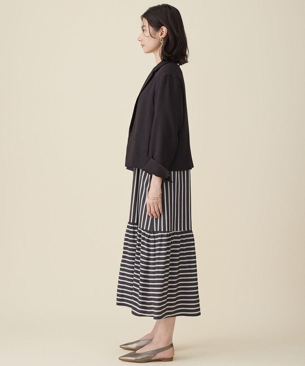 自由区 S 【セットアップ対応】リネンライクシンセティックショート ジャケット 