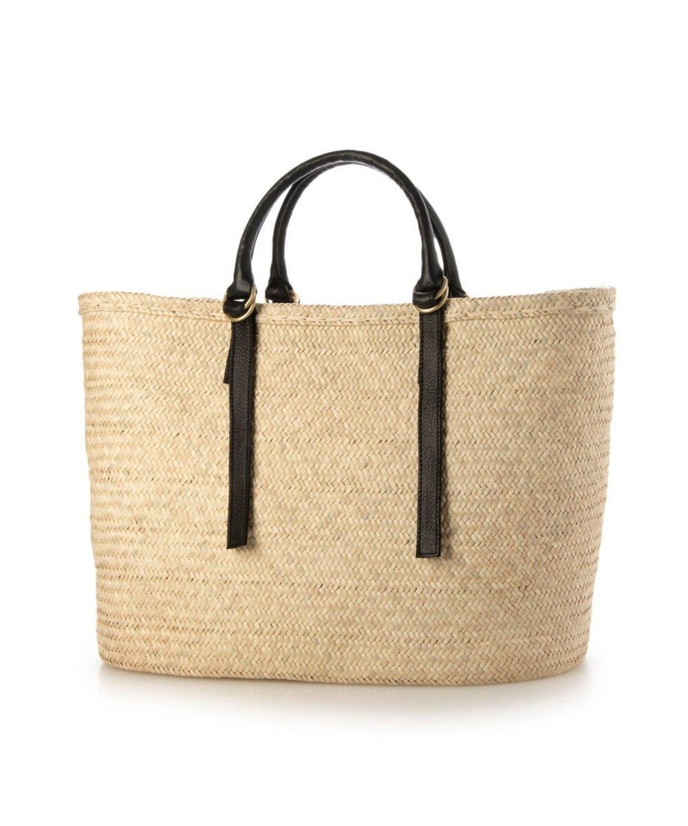 UNBILLION ペルケ perche / 牛革付属椰子かごマルシェバッグ 