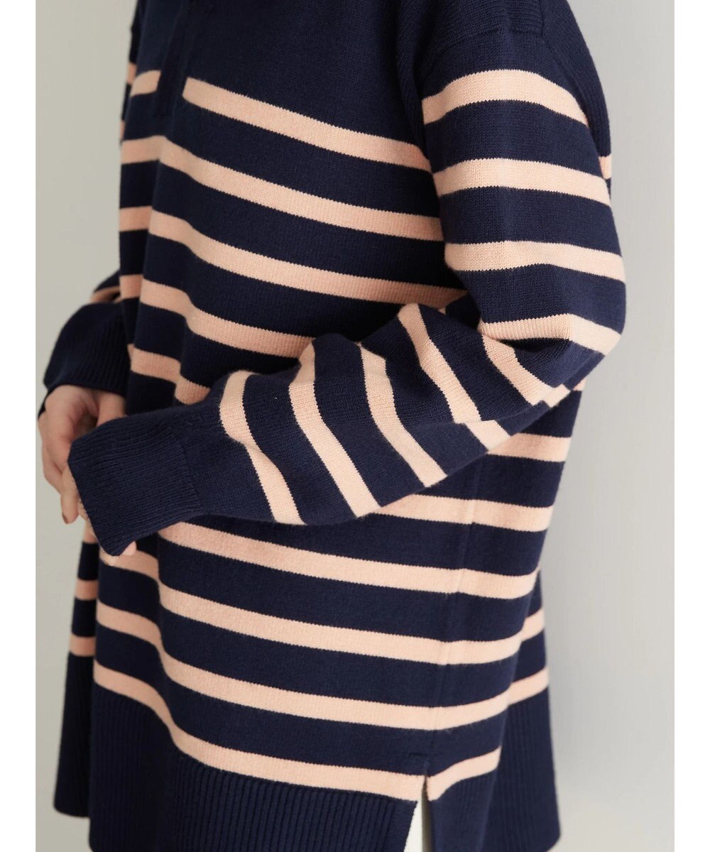 AMERICAN HOLIC バイパチ衿付きニットチュニック 