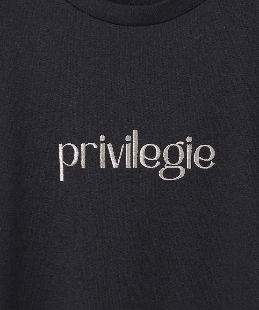 UNFILO L BEAUTY FORM ロゴ刺繍 半袖Tシャツ 