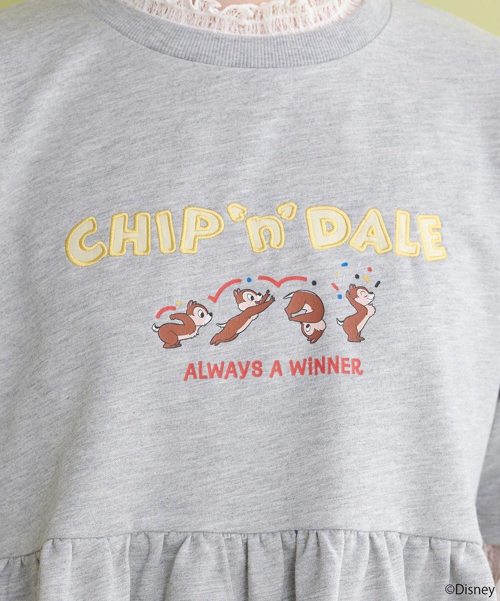 earth music&ecology チップ＆デール／フリル裏毛プルオーバー 