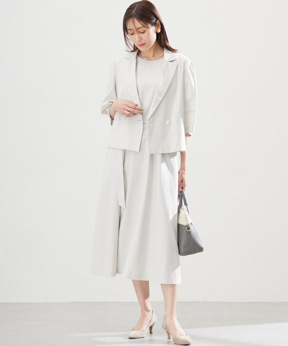 組曲 L リネンレーヨン ワンピース 
