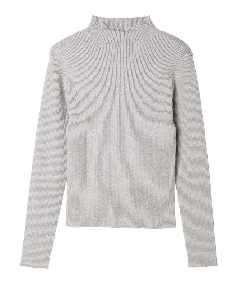 earth music&ecology ハイネックラメニットプルオーバー 