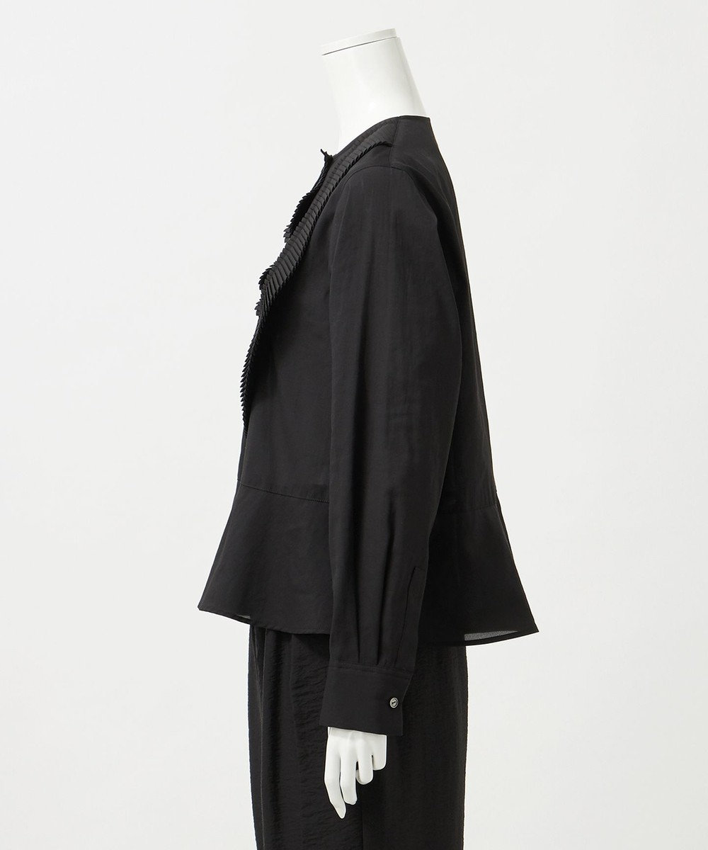 23区 【GOLD LABEL】トリアセテートオーガンジー プリーツブラウス 