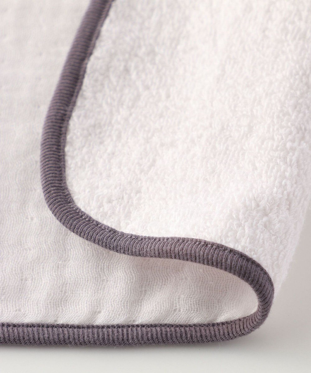 UCHINO マシュマロガーゼ&パイル　フード付バスタオル 