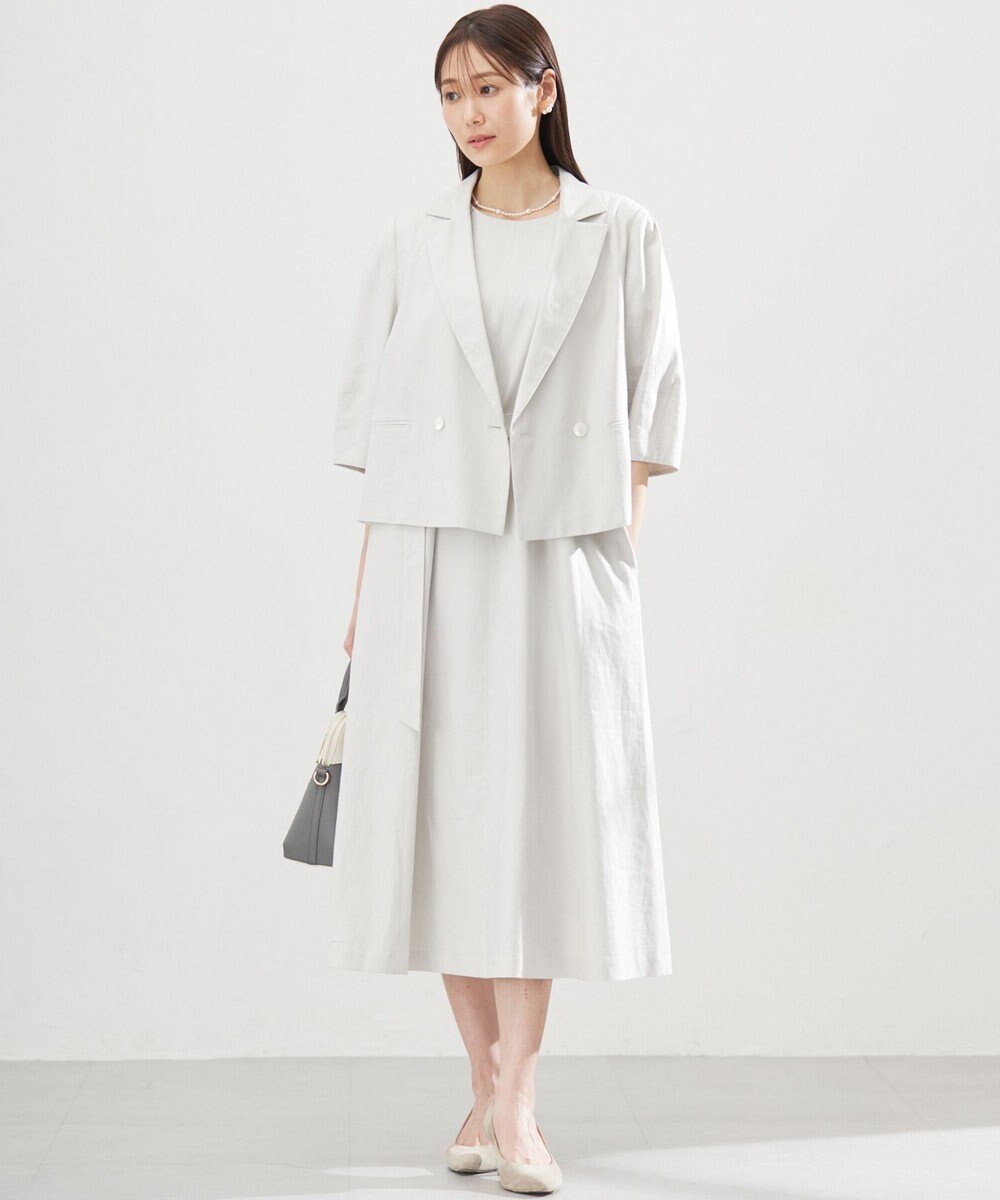 組曲 L リネンレーヨン ワンピース 