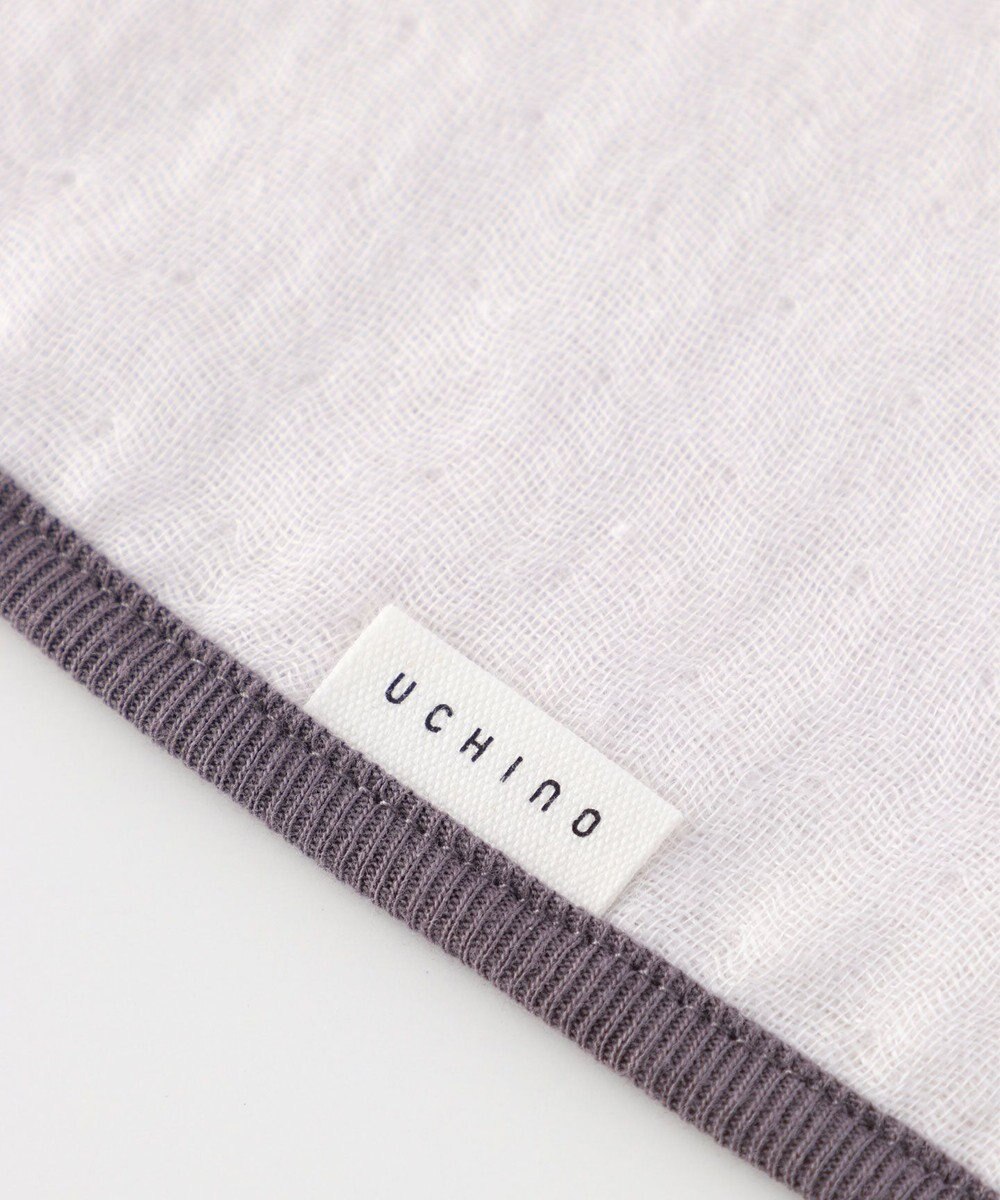 UCHINO マシュマロガーゼ&パイル　フード付バスタオル 