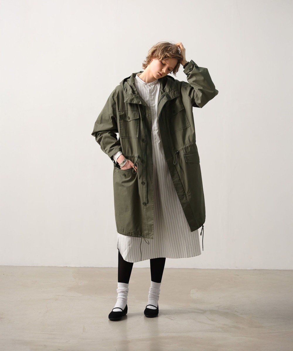 LENO STRIPE SHIRTS DRESS / ストライプシャツドレス 