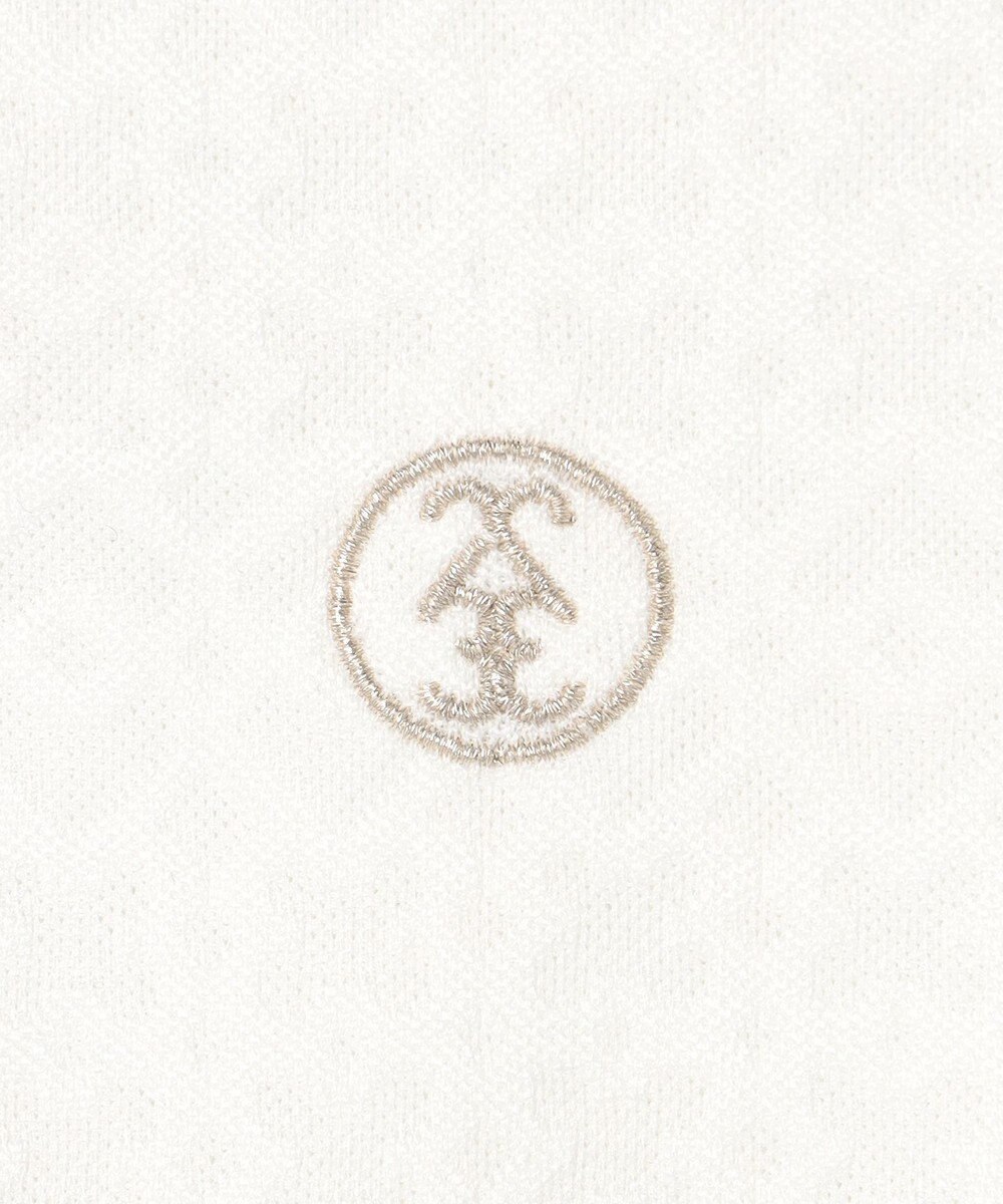 23区GOLF 【WOMEN】モノグラムジャガード長袖ポロシャツ 