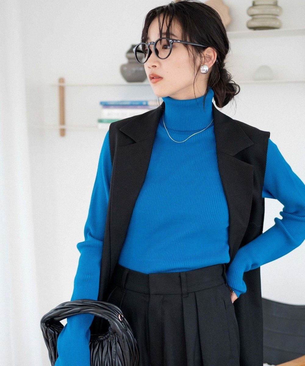 WEGO リブタートルネックニット 