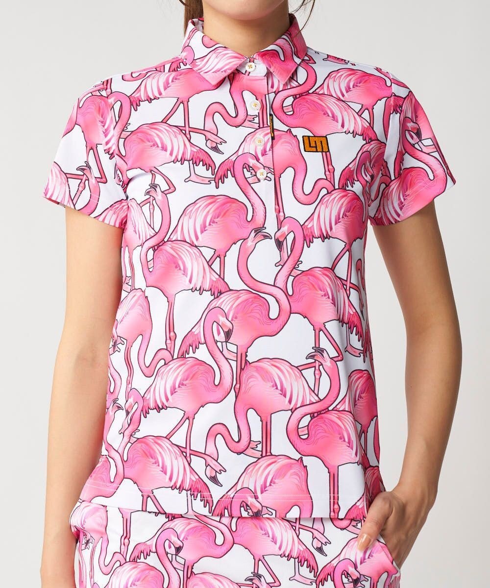 FILA GOLF／marie claire 【Loudmouth】柄ポロシャツ 