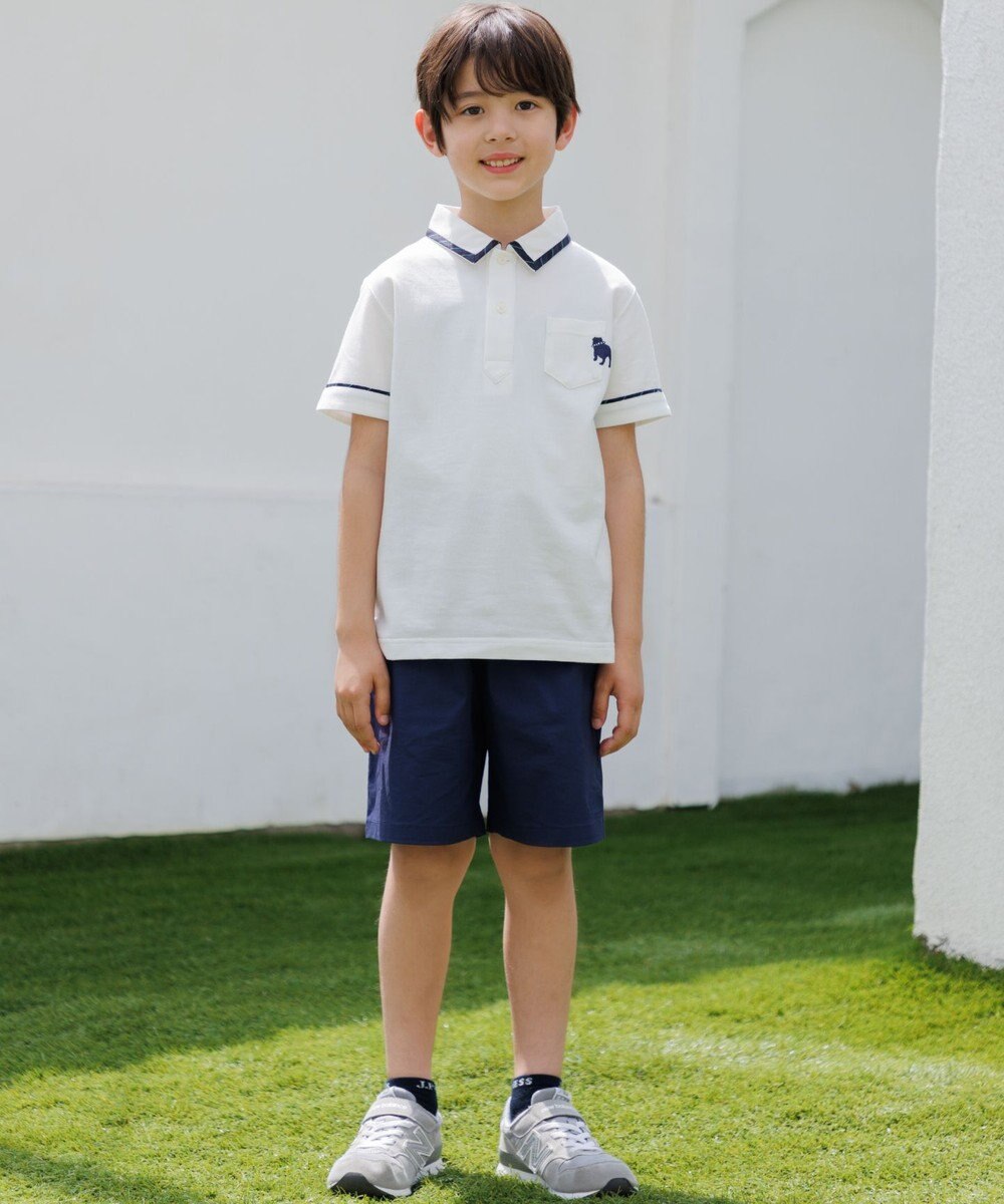 J.PRESS KIDS 【100-130cm】カノコ バックブル 半袖ポロシャツ 