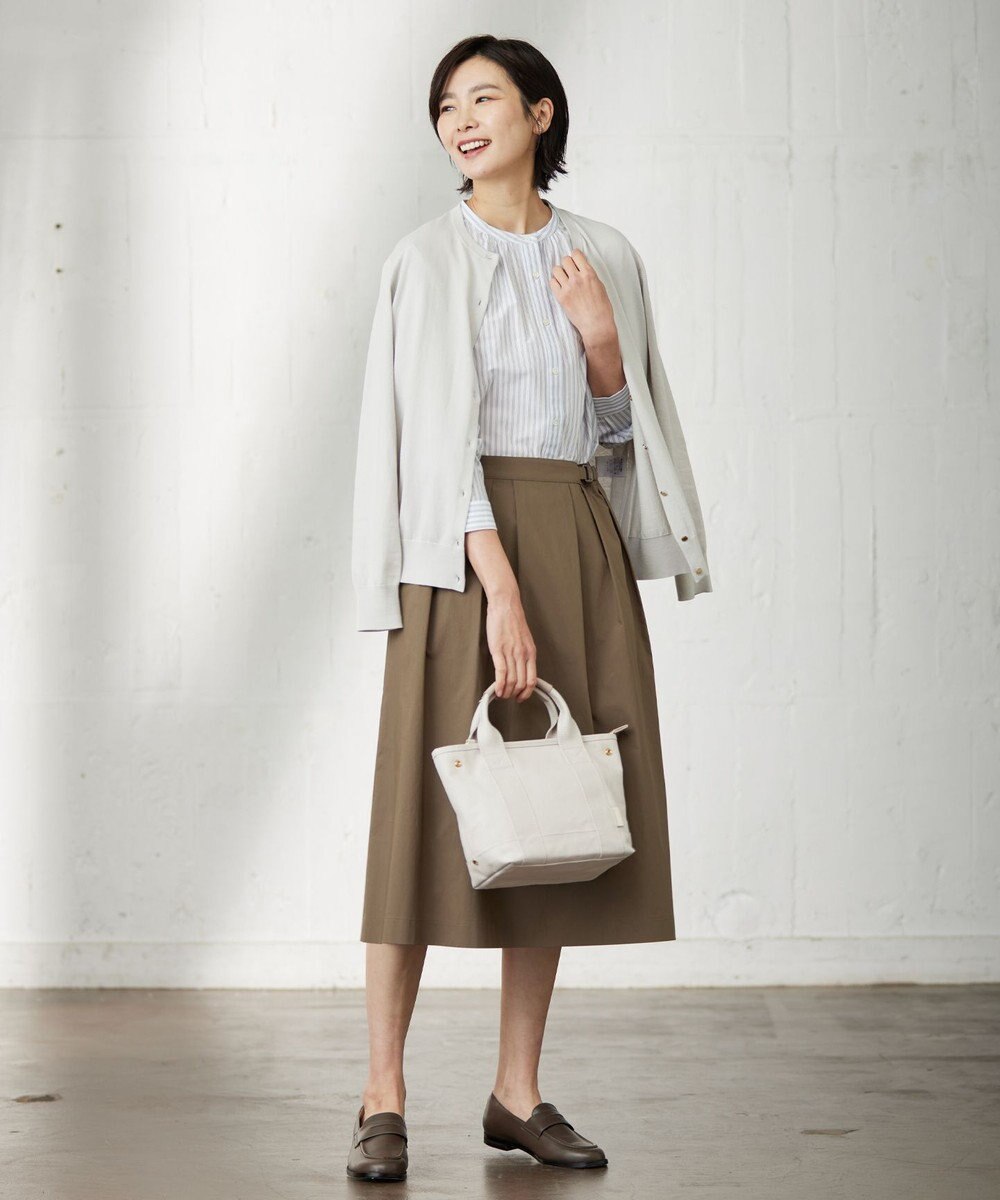 J.PRESS LADIES S 【洗える】 BASIC HI-COTTON カーディガン 