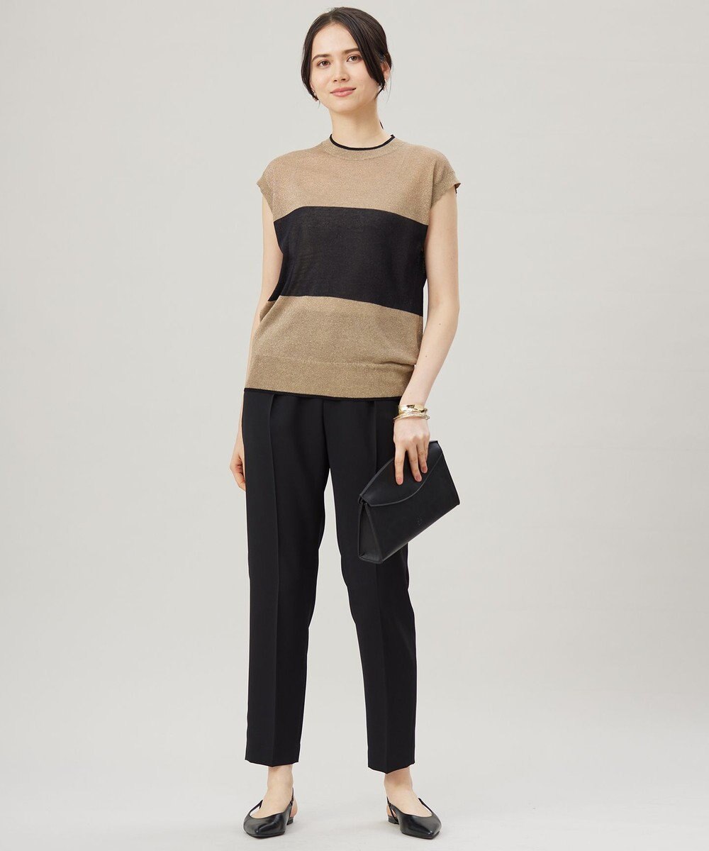 自由区 【カタログ掲載・アンサンブル対応・洗える】ラメシアープルオーバー ニット 