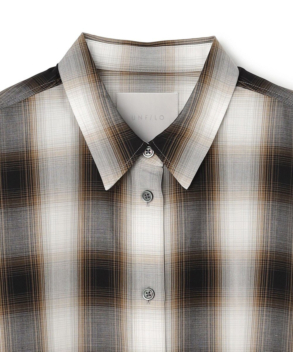 UNFILO レギュラーカラー ポプリンシャツ 