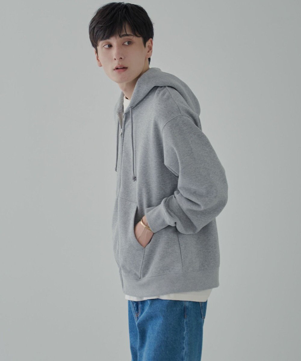 WEGO 【ユニセックス着用ITEM/SMLサイズ展開】リラックスフィットダブルZIPパーカー 