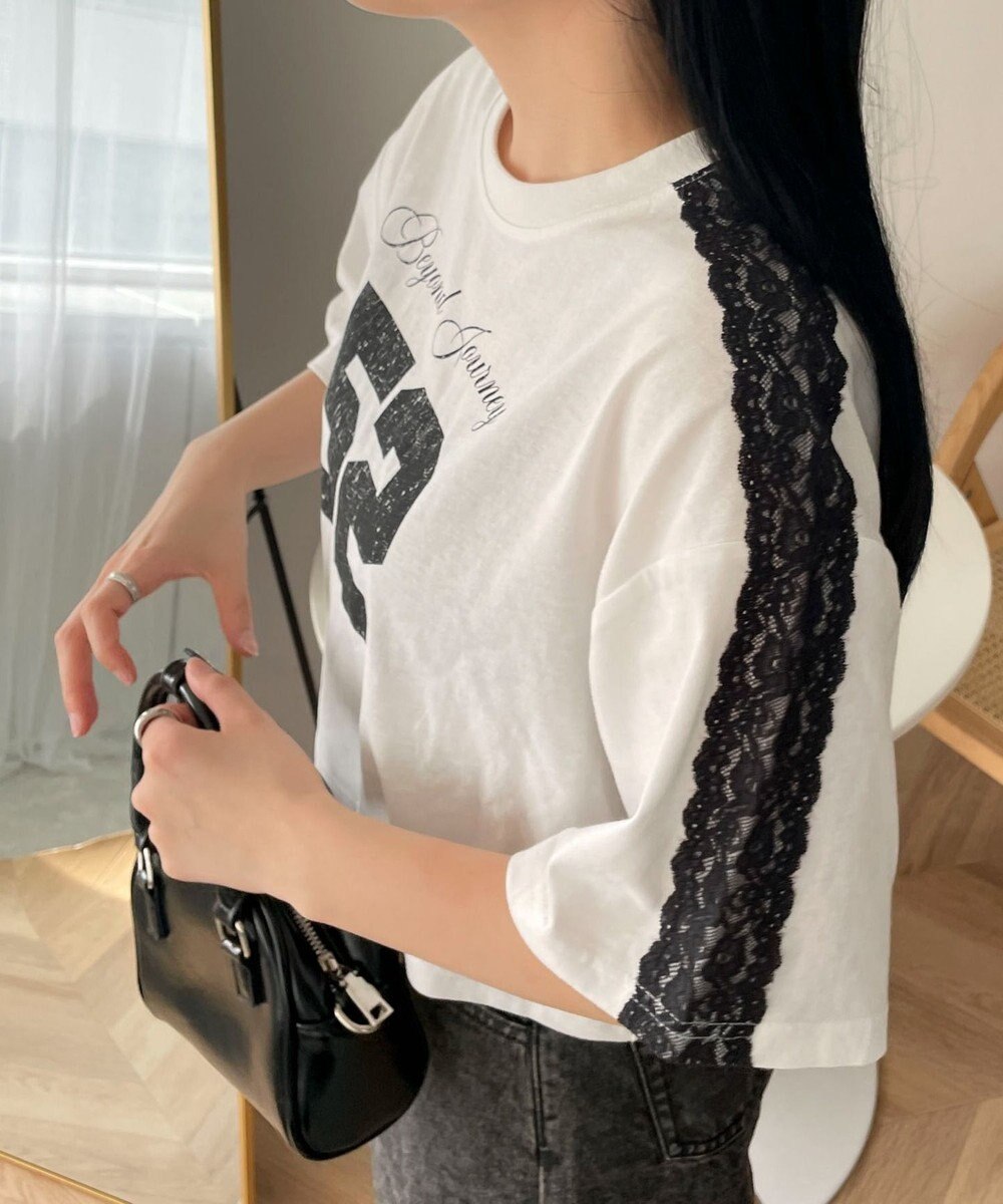 WEGO レースショルダーショートT 