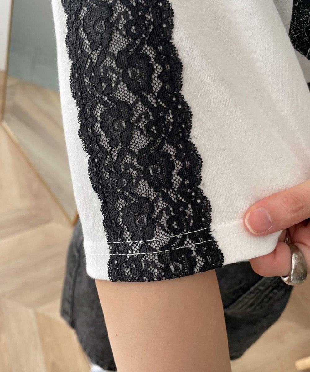 WEGO レースショルダーショートT 