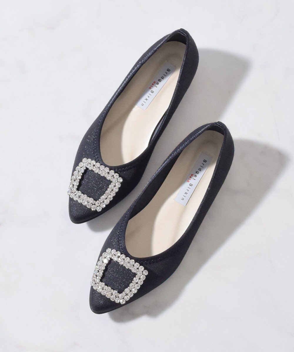 Bridget Birkin ＜2E＞【Bridget Birkin Walk】ビジューモチーフポインテッドパンプス 