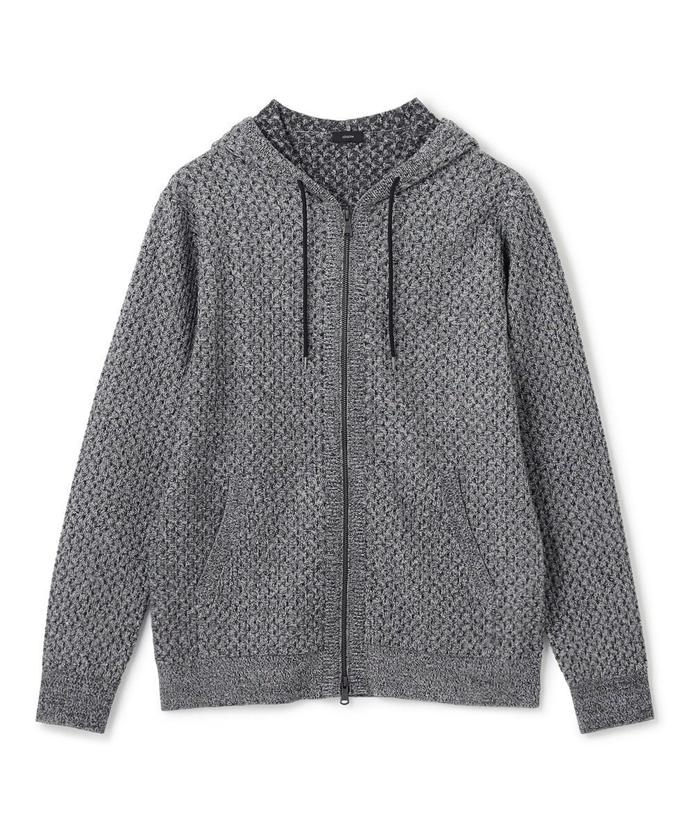 JOSEPH HOMME 【イージーケア】 ヴィスコースリンクス　ジップアップニットパーカー 