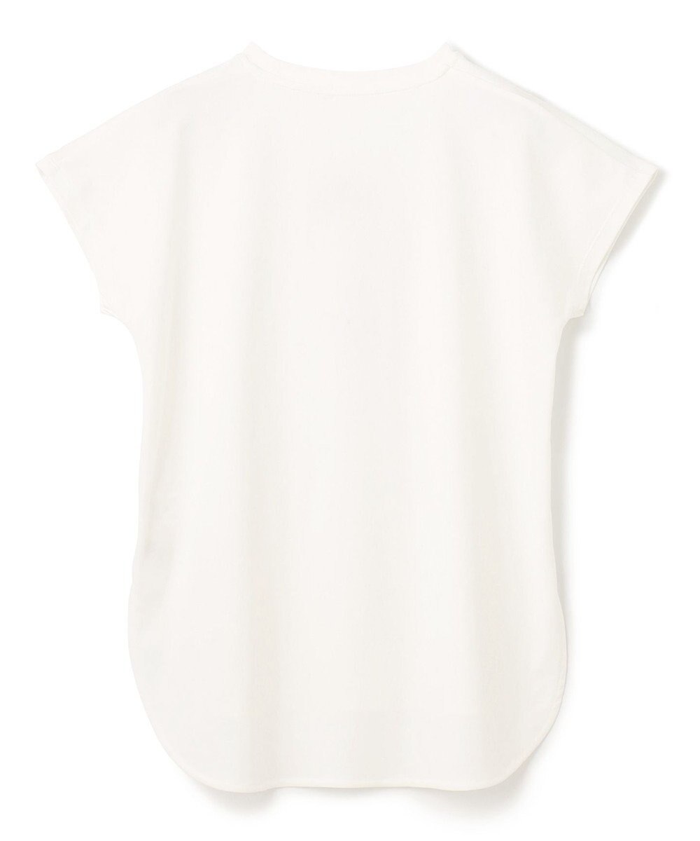 UNFILO L BEAUTY FORM ロゴ刺繍フレンチスリーブTシャツ 