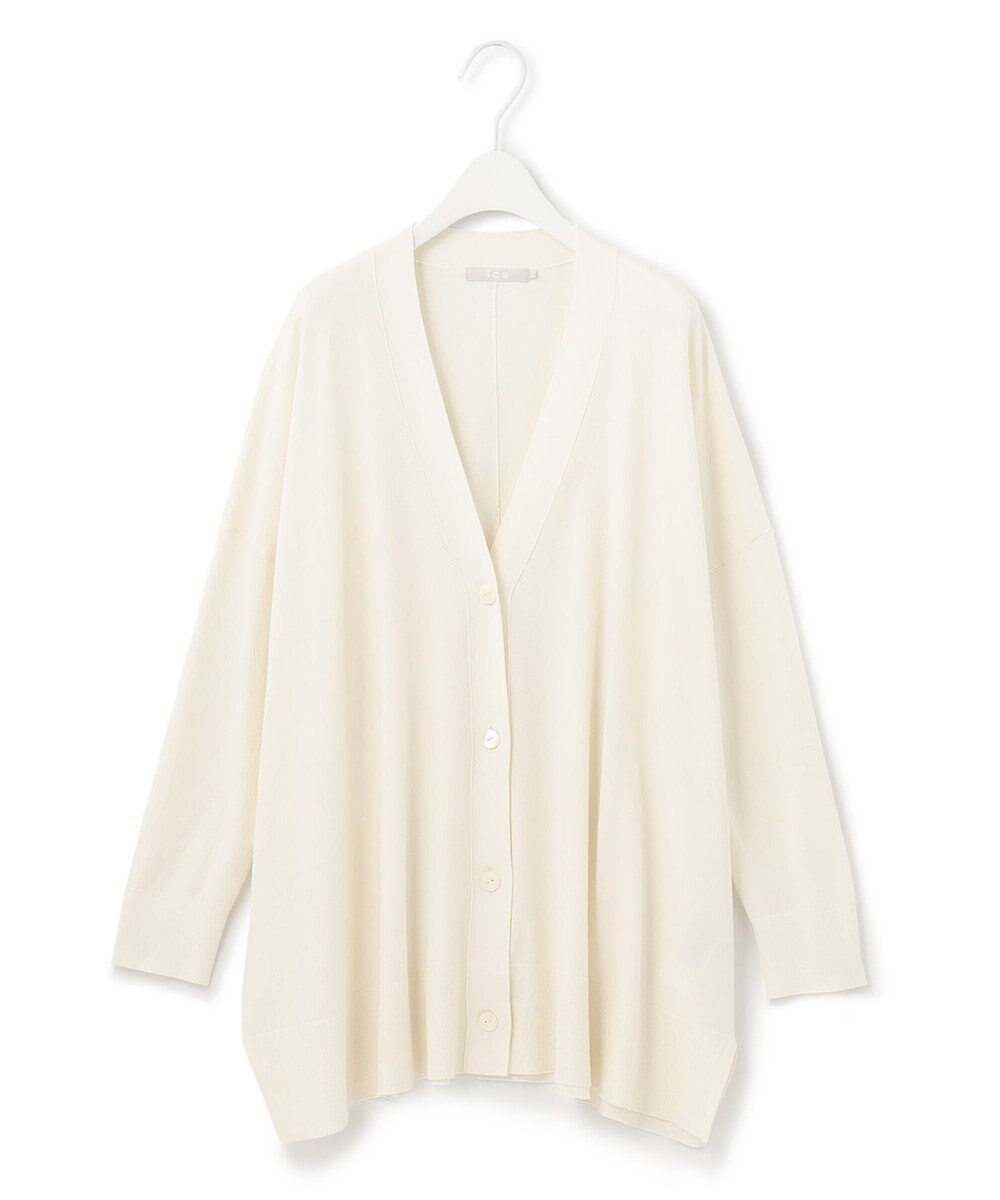 ICB 【洗える・WEB限定カラーあり】 ヴィスコースワイド カーディガン 