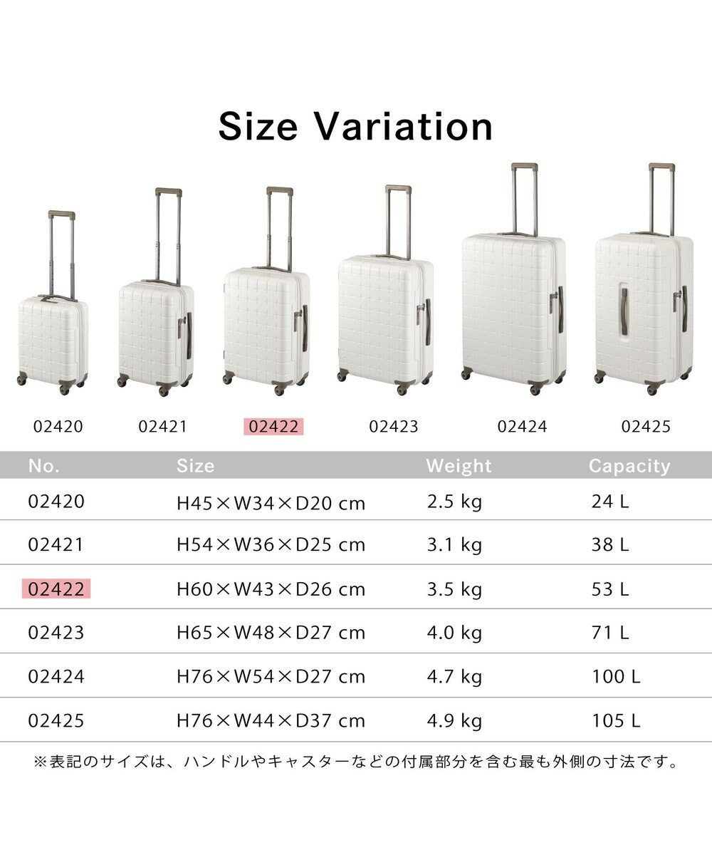 ACE BAGS & LUGGAGE Proteca 360G4 スーツケース 日本製 53L 02422 プロテカ 