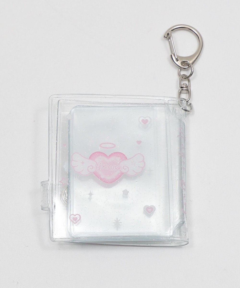 WEGO 【痛バ＆推し活グッズ】クリアハートIDフォトアルバムキーホルダー 