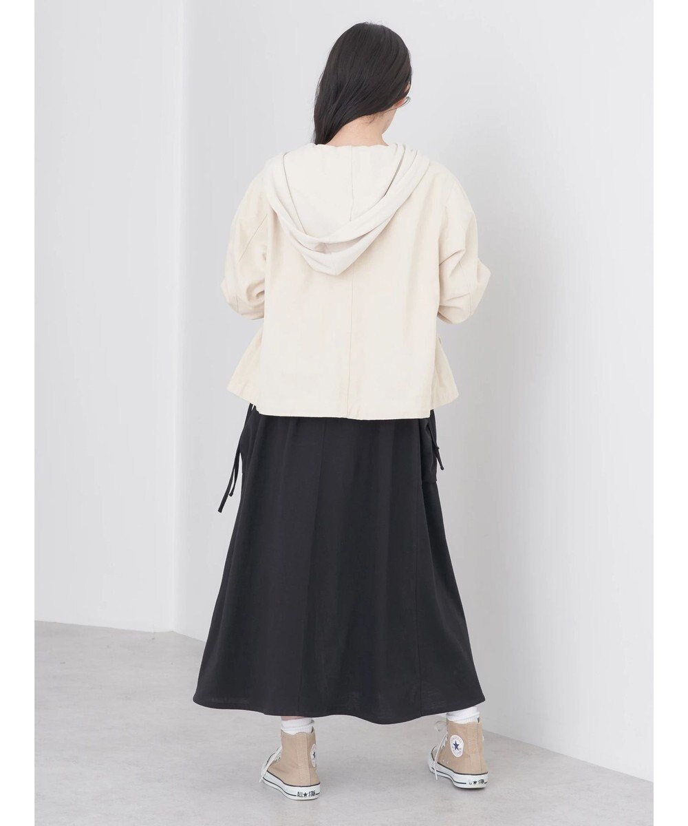 earth music&ecology パーカー付きミリタリーブルゾン 