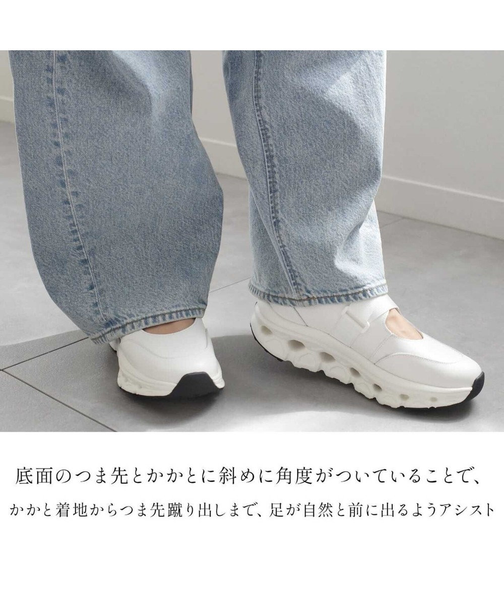 Pointer 日本製 本革ストラップスニーカー 